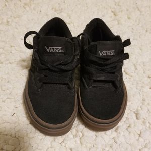Van's Black canvas boys sz 11